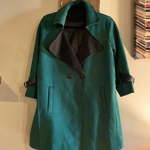 Emerald green blazer jacket